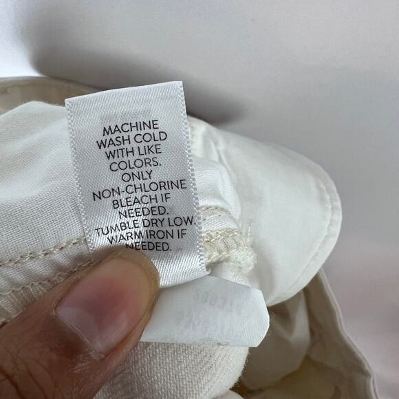 J. Jill Women's Jeans Size 18R High Rise Straight Leg Stretch Ivory Beach Denim - Picture 8 of 8